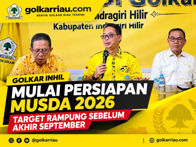 IGolkar Inhil Mulai Persiapan Musda 2026, Target Rampung Sebelum Akhir September